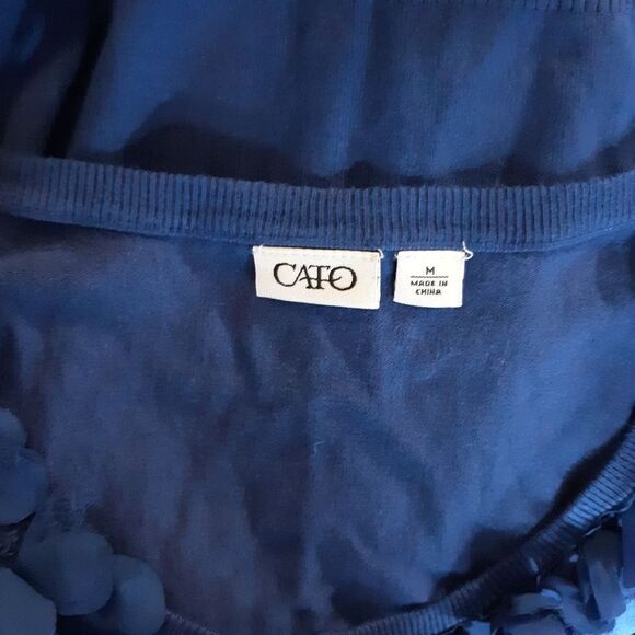 Cato royal blue button up cardigan - Picture 2 of 4